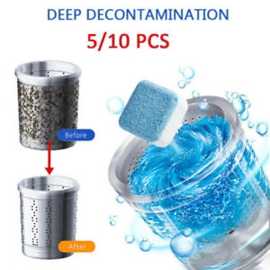 Set 5/10 viên hợp chất dùng để vệ sinh lồng máy giặt kiểu dáng tiện dụng