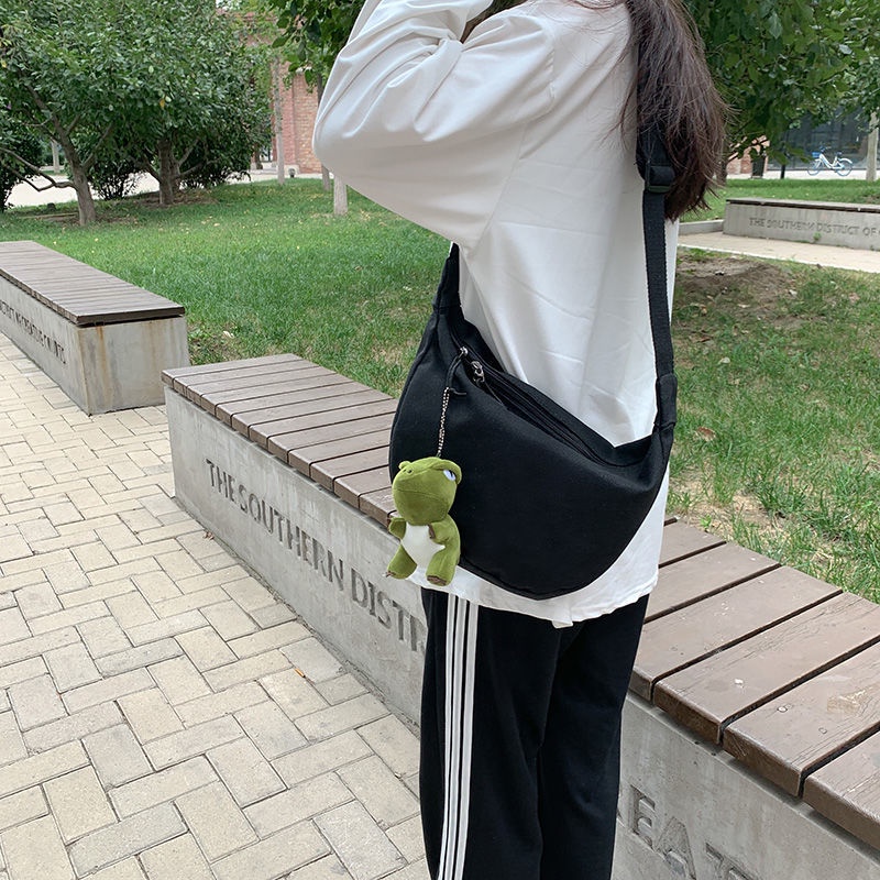 Túi ENVIROSAX đeo vai vải canvas cỡ lớn họa tiết bò sữa phong cách harajuku nhật bản thời trang cho nữ