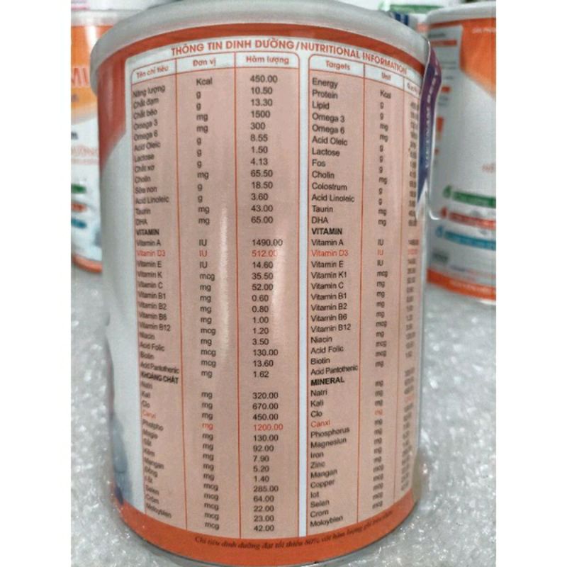 SỮA CANXI NANO MILK 900G/HSD 2024