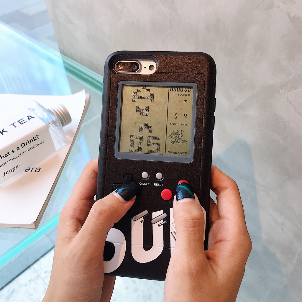 Ốp Điện Thoại Hình Máy Chơi game Trắng Đen Cho iPhone14 PRO MAX 13 PRO MAX 12 PRO MAX 11 PRO MAX XS MAX X XR 7 8 PLUS