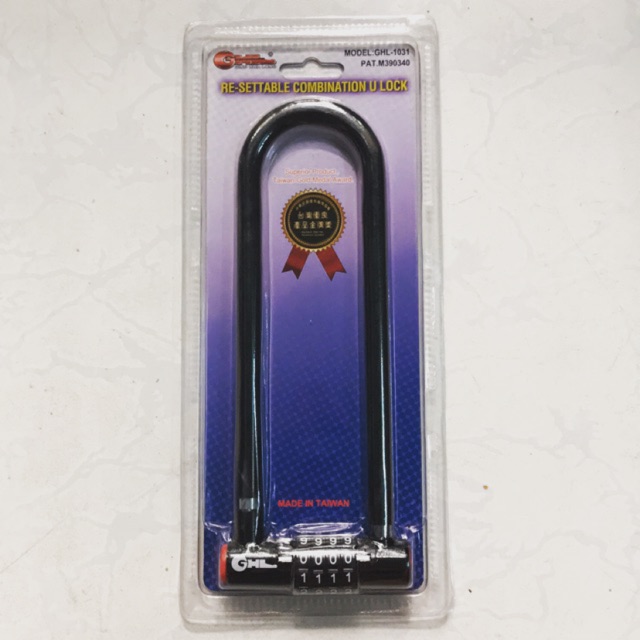 Khoá số càng dài khoá xe máy GHL  ( càng dài 200mm—250mmm)