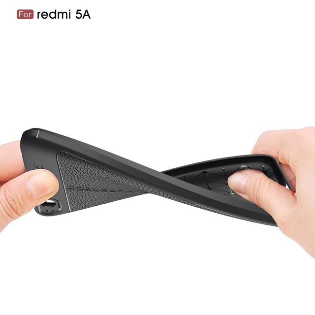 Xiaomi Redmi 5A ốp dẻo vân da chống sốc Autofocus