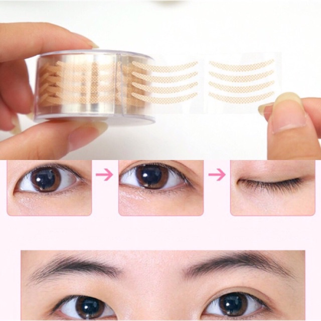 Miếng Dán kích mí cuộn 600 miếng - kích mí vân lưới - CÓ KEO SẴN