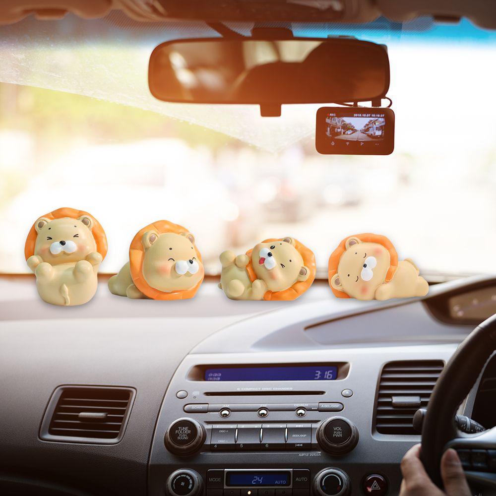 CONOPERY Tượng Sư Tử Cam Bằng Nhựa Resin Trang Trí Nhà Cửa Sân Vườn