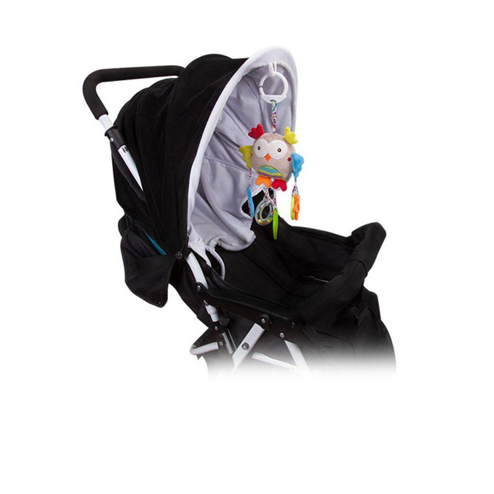 IVORY Đồ Chơi Lục Lạc Hình Thỏ Nhồi Bông Gắn Xe Đẩy Em Bé 0-12 Tháng Tuổi