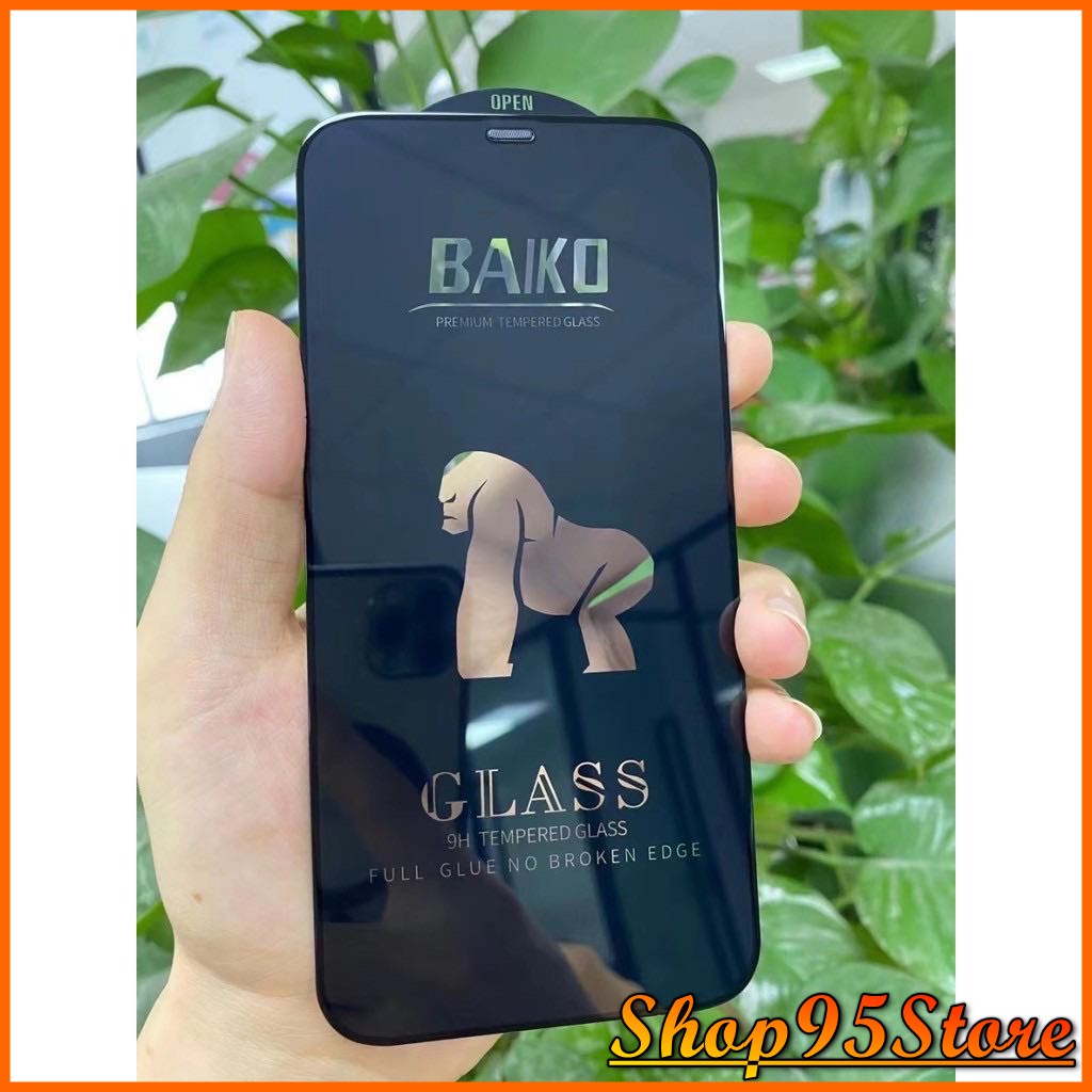 Kính cường lực BAIKO cho iPhone 11 pro max/ 12/ 13 promax/ x/ xr/ xs max/11/ 6/ 6s/ 7/8 plus/ xsmax/ ip chống bụi loa