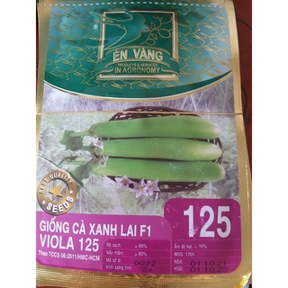 Hạt giống cà xanh lai f1 viola 125 gói 2g én vàng