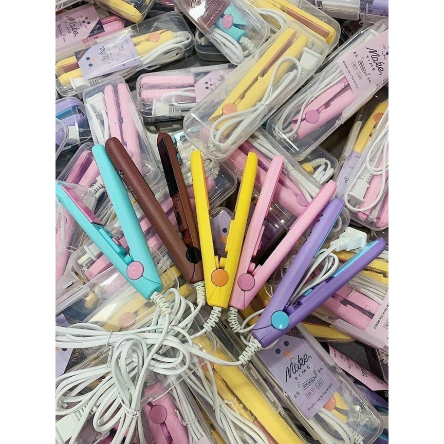 Máy duỗi là tóc mini hình cute, máy dập xù mini cute - CARINA.STORE