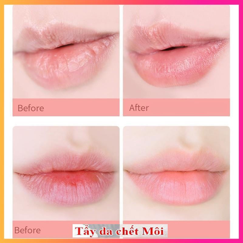 Tẩy da chết môi sủi bọt Gecomo Bubble Moisten Lip Scrub chăm sóc môi Ht1