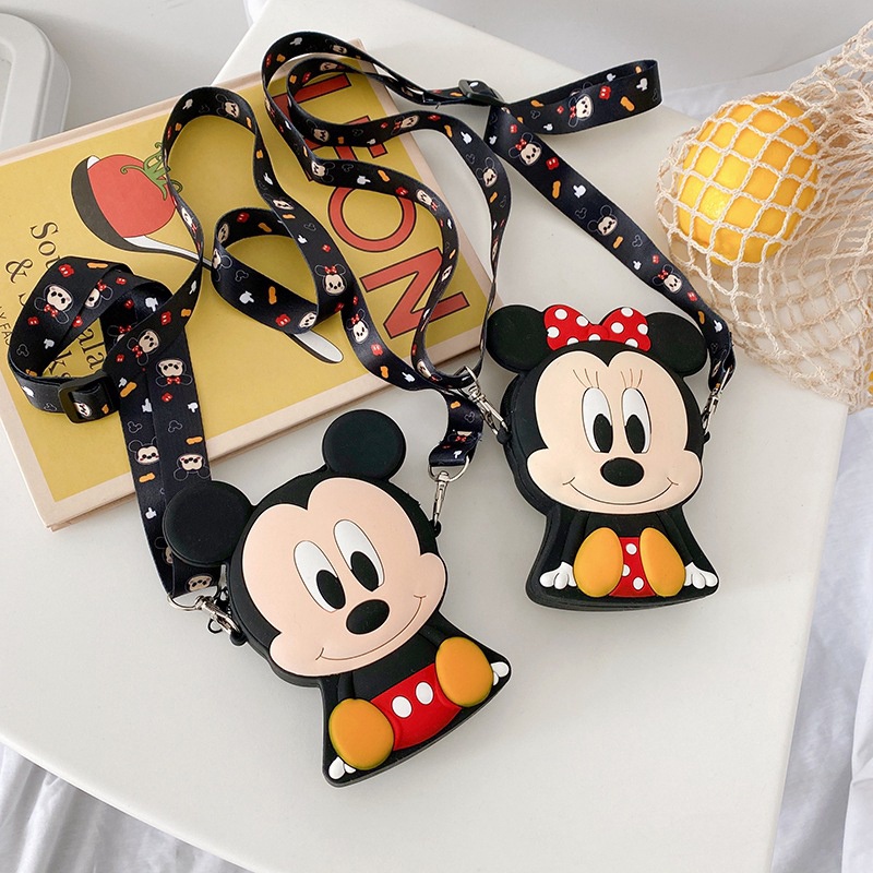 Túi Đeo Chéo Hình Chuột Mickey Minnie Dễ Thương