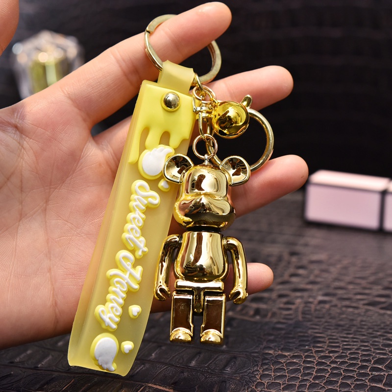 Móc Khóa Hình Chú Gấu Hoạt Hình Bằng Acrylic Dễ Thương