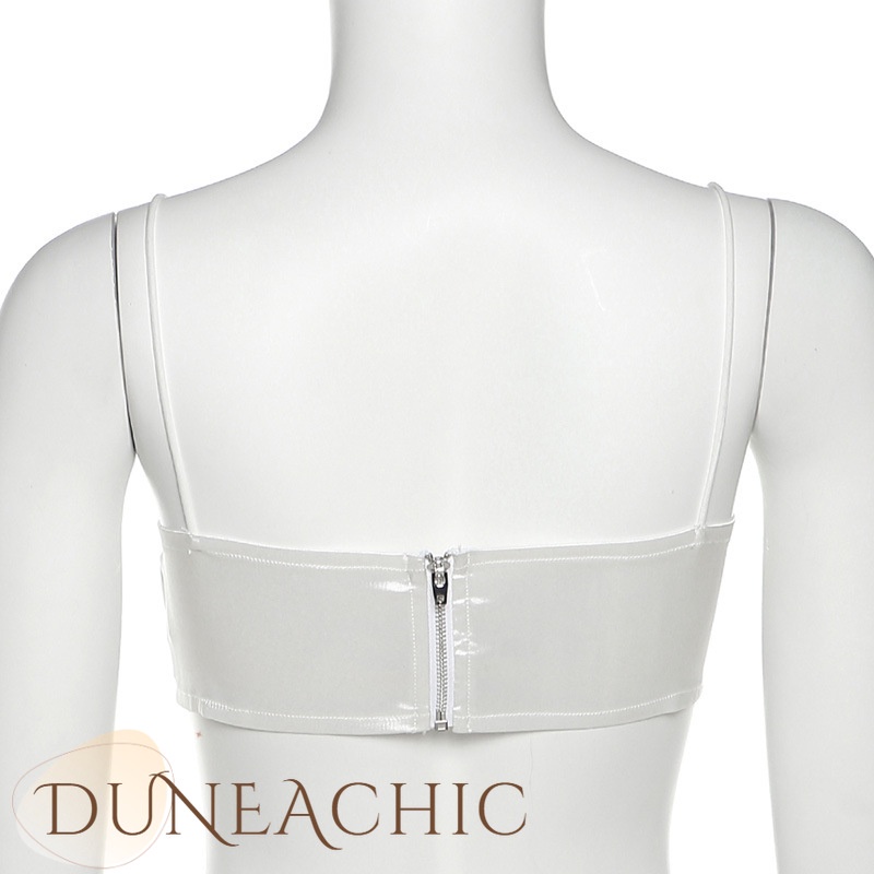 Áo hai dây DUNEA màu trơn họa tiết hoa thời trang mùa hè cho nữ