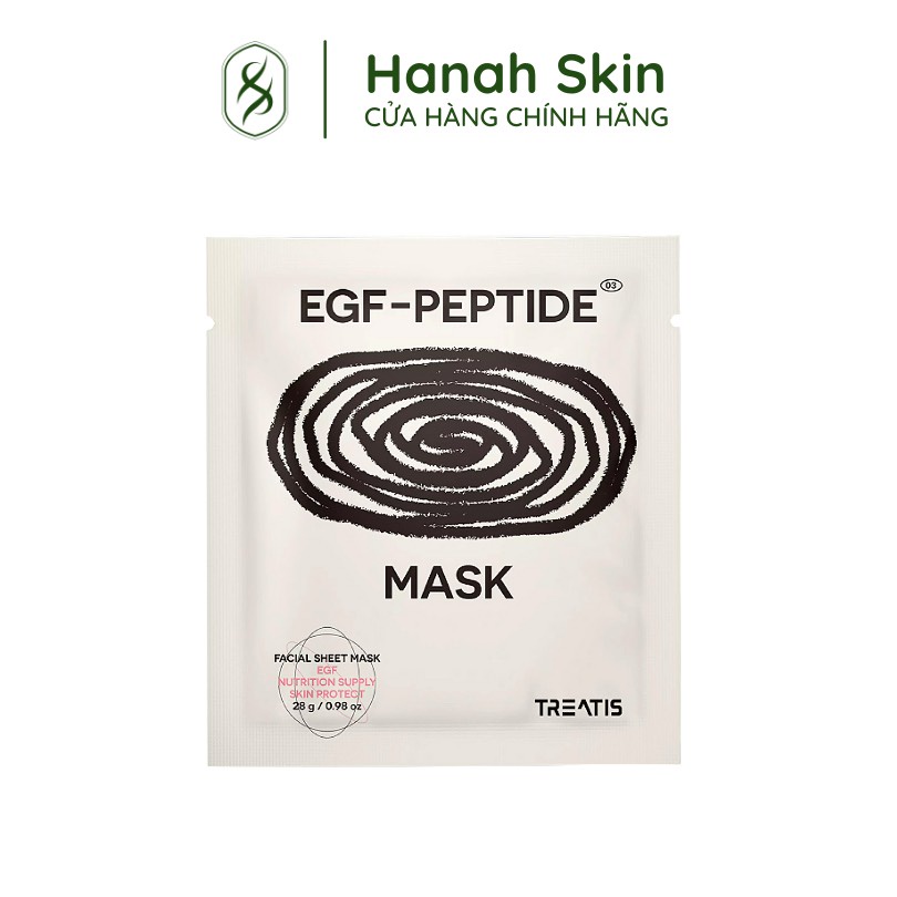 HANAH SKIN – Mặt Nạ Phục Hồi Da Treatis Egf Peptide Mask (10 miếng/hộp)