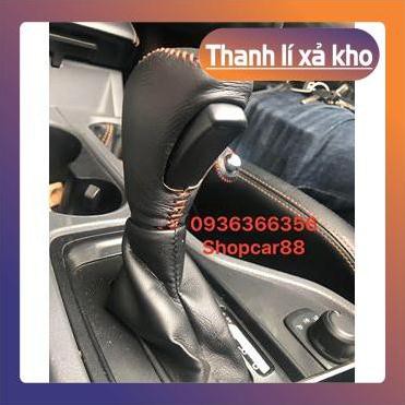 Bọc cần số FORD RANGER  XLS, WILTRACK Số tự động 2013-2023, da bò nhiều màu sắc. khắc logo hãng xe theo yêu cầu