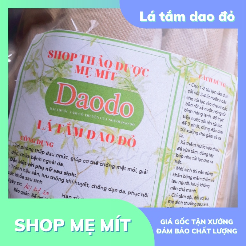 lá tắm người dao đỏ Linh Sơn (combo 10 túi lọc)