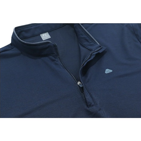 Áo thun nam tay dài, cổ áo có khóa kéo,Chất liệu mỏng nhẹ thoáng mát