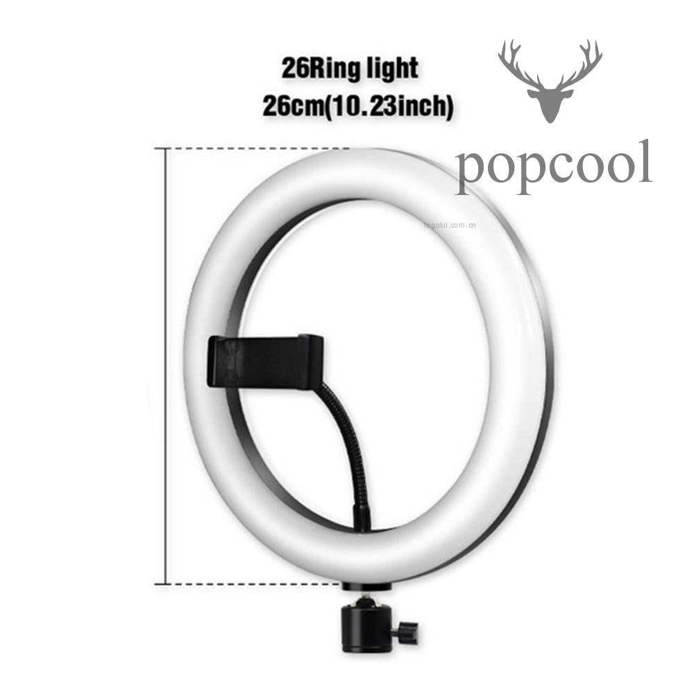 Vòng Đèn Led Rgb 10inch / 26cm 3500k-6500k Kèm Giá Đỡ Điện Thoại 55cm | BigBuy360 - bigbuy360.vn