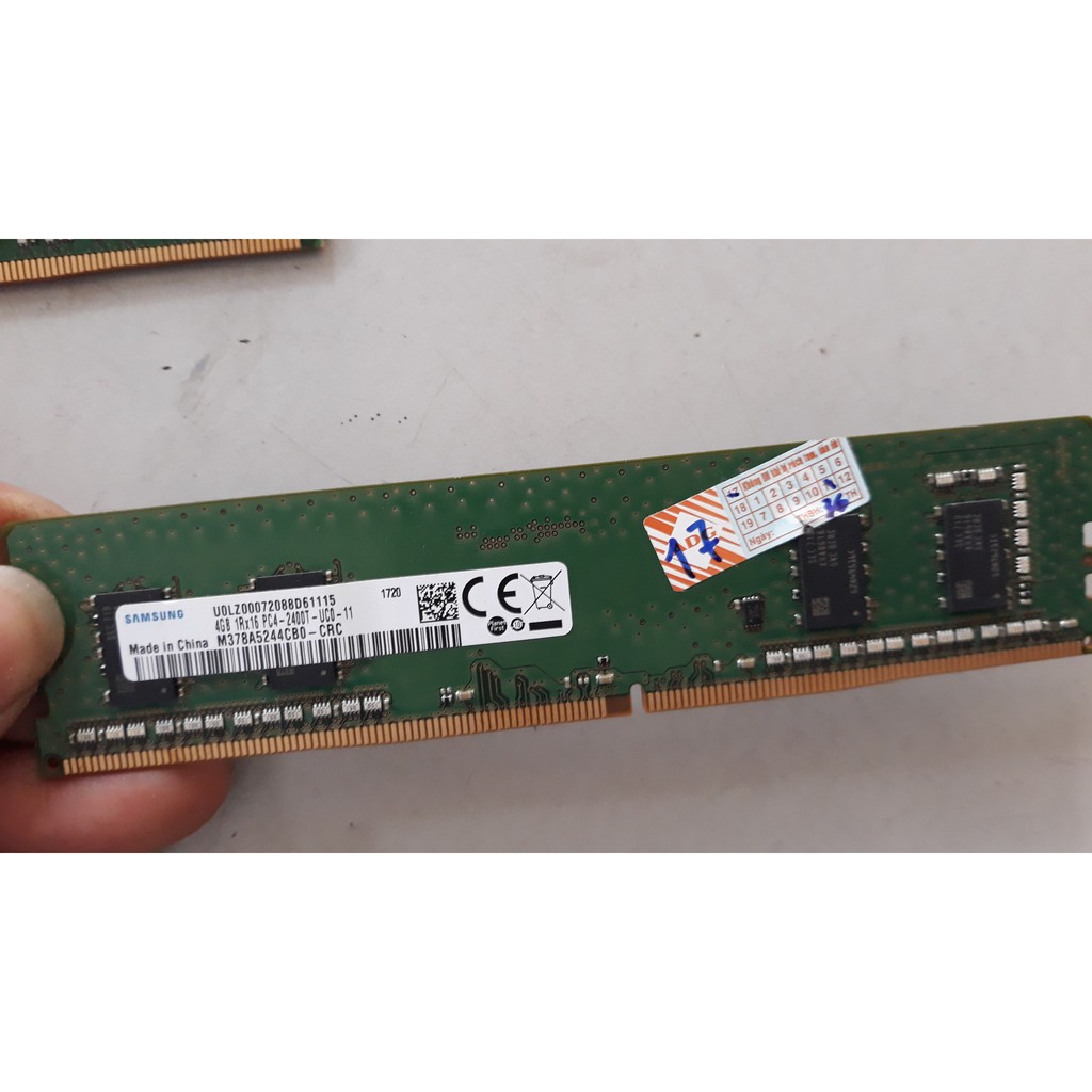 Ram4 4G 2133 và 2400 cho PC máy bàn đẹp như mới còn bảo hành hãng