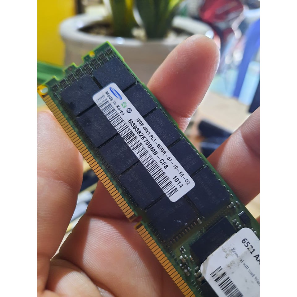 RAM SAMSUNG 16GB DDR3 1006MHz ECC REGISTERED