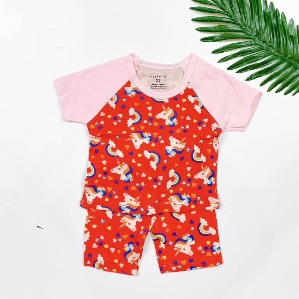 Đồ Bộ Giáp Lăng Thun Cotton Bé Gái Từ 6 Tháng - 4 Tuổi