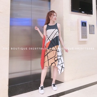 ĐẦM ĐUÔI CÁ PHỐI MÀU (KÈM HÌNH THẬT)