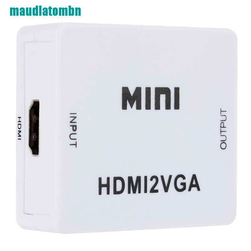 Hộp Chuyển Đổi Vga Sang Hdmi Full Hd 1080p Cho Pc Laptop Dvd Hdtv