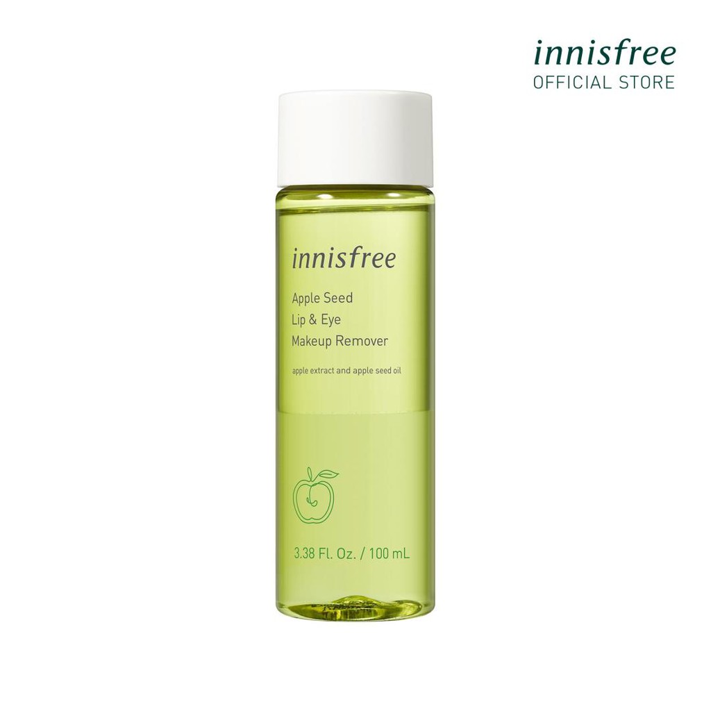 [Mã FMCGMALL -8% đơn 250K] Dầu tẩy trang mắt và môi innisfree Apple Seed Lip & Eye Makeup Remover 100ml