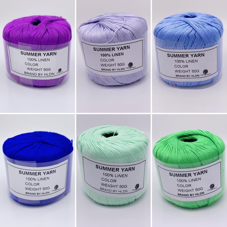 Sợi Linen - Sợi đan/móc mùa hè (Bảng màu 2)