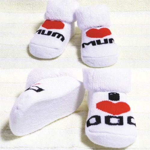 ♛BA♚Hot Baby Kids Girls Boys Princess LOVE MUM DAD Cotton Short Ankle Socks 0-6M New