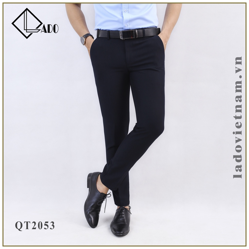 Quần Tây Nam co giãn nhẹ Đứng form Tôn dáng Vải dày dặn, 3 màu, LADO 970