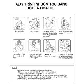[VEGAN-ORGANIC] BỘT LÁ NHUỘM TÓC HỮU CƠ OGATIC
