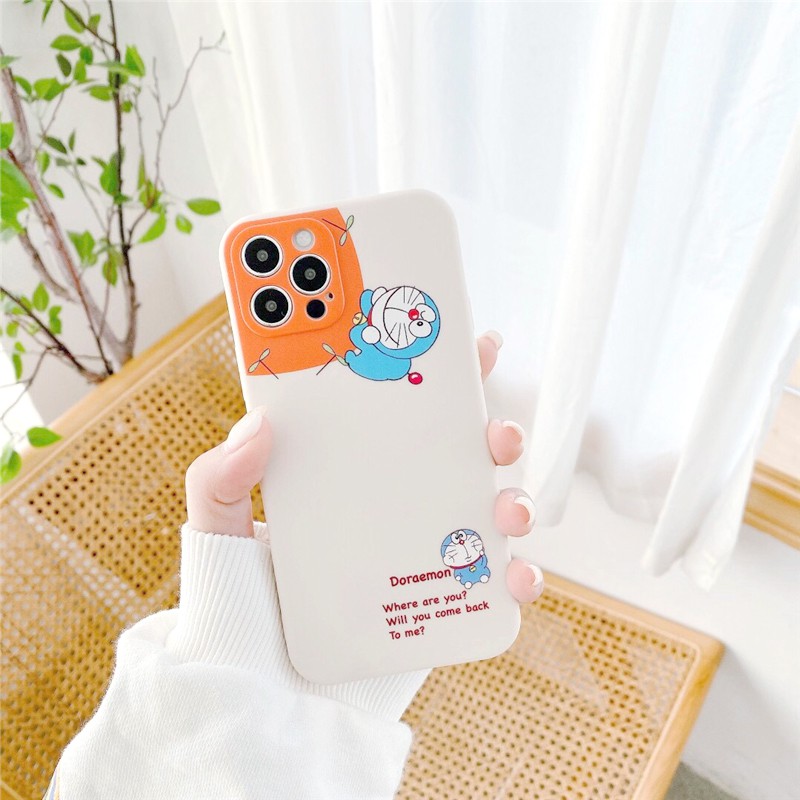 Ốp lưng iphone Doraemon cạnh vuông 5/5s/6/6plus/6s/6splus/7/7plus/8/8plus/x/xr/xs/11/12/pro/max/plus/promax/mini