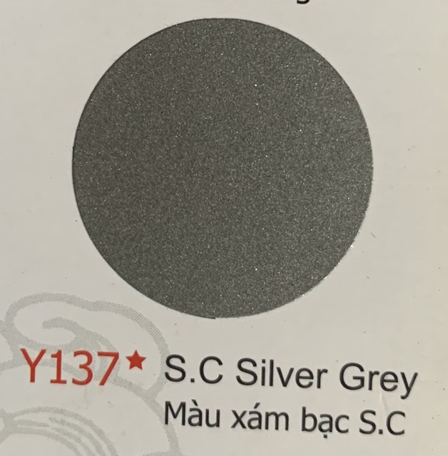 Y137-Sơn xịt samurai màu xám bạc s.c