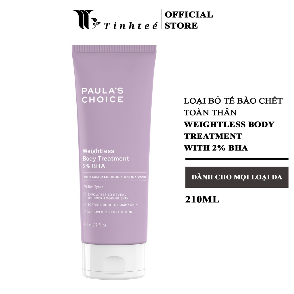 Kem dưỡng thể 2% BHA Paula's Choice Resist Weightless Body Treatment With 2% BHA 210ml