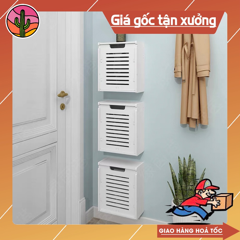 Tủ giầy, tủ giày treo tường thông minh cao cấp chất liệu gỗ nhựa chống mốc, chống nước tuyệt đối - Cactus Decor