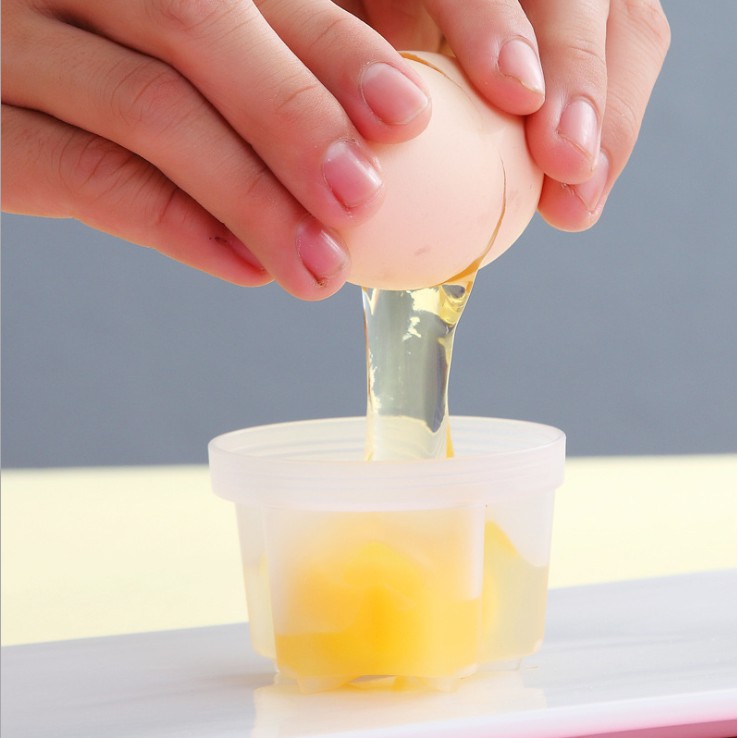 Khuôn hấp trứng, làm bánh cho bé (bộ 4 khuôn nhựa kèm chổi silicon quét dầu)