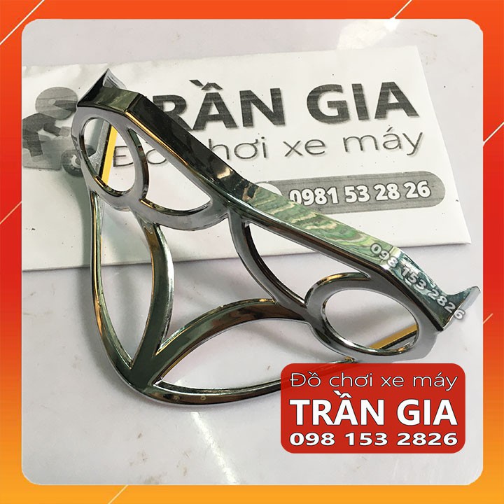 Ốp đèn lái sau xe sirius rc xăng cơ xi mạ crom