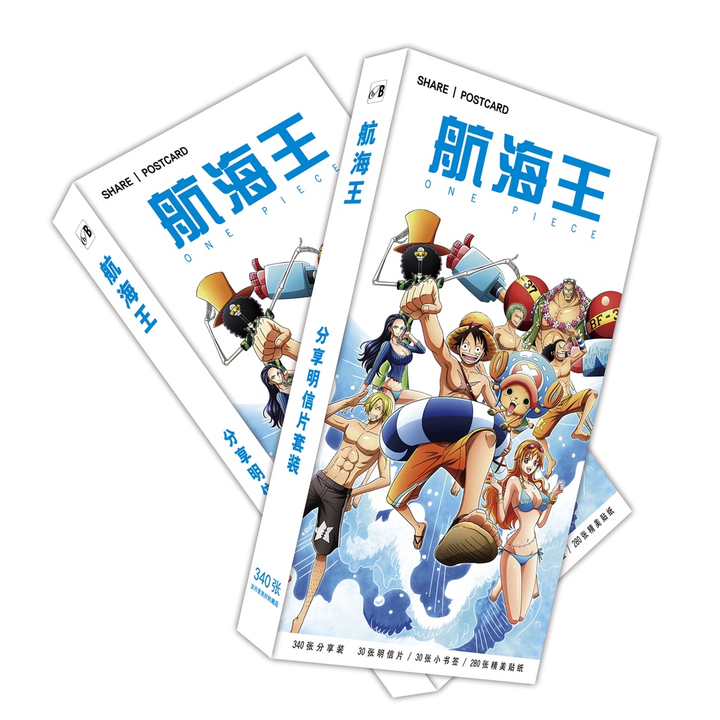 Set 340 bưu ảnh các nhân vật trong phim hoạt hình One Piece