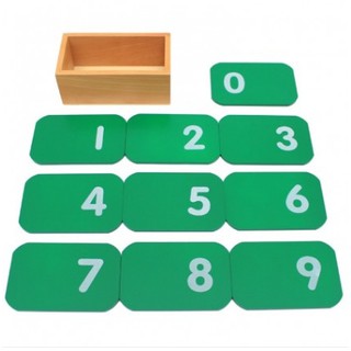 Giáo cụ Montessori thẻ số từ 0-9