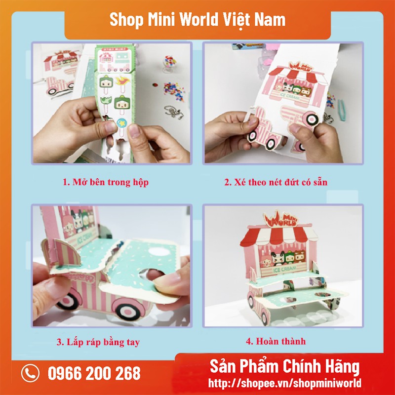 Đồ Chơi Mini World Diy Cửa Hàng Bán Kem