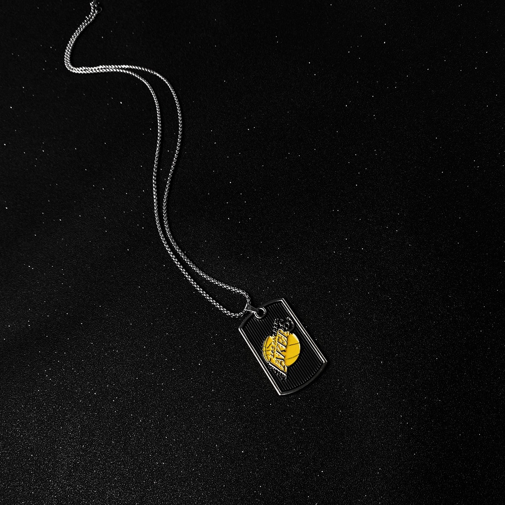 Dây Chuyền Thép Titan Dài Mặt Bóng Rổ Độc Đáo Phong Cách Hip Hop Thời Trang 22760