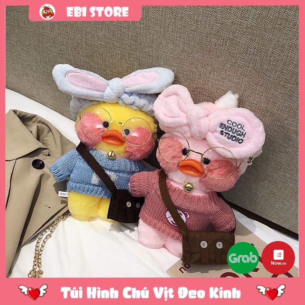 Túi Đeo Chéo Hình Chú Vịt Đeo Kính Cực Cute