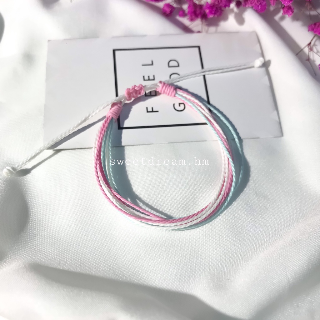 Vòng tay mix màu cute, vòng tay handmade xinh xắn