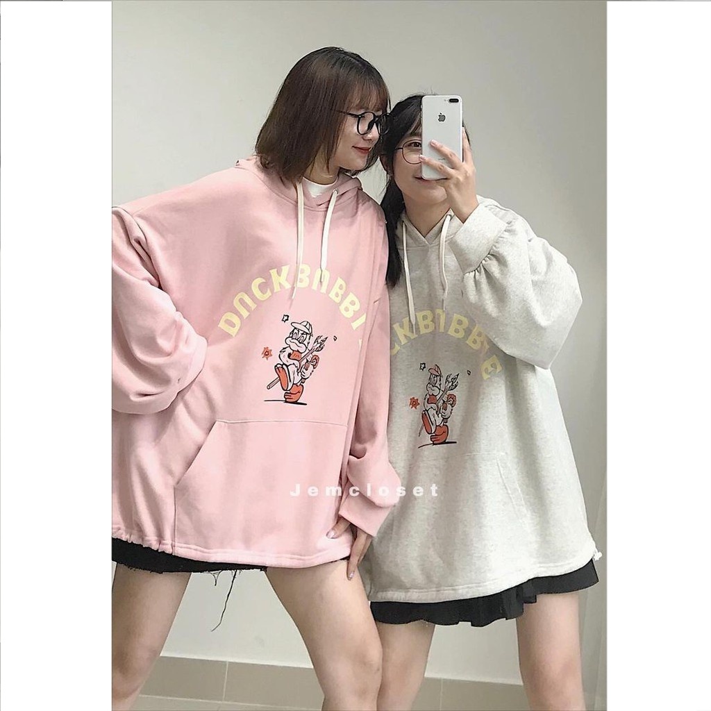 Áo Hoodie Nữ Dài Tay Hoodie Chất Liệu Dày Dặn Có Mũ Xinh Xắn In Họa Tiết Hoạt Hình DUCKBUBBLE - 10002 GOUS OFFICIAL