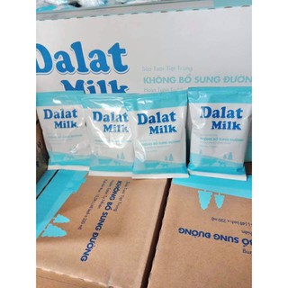Thanh Hóa - 1 bịch sữa tươi DALAT MILK tiệt trùng không đường 220ml