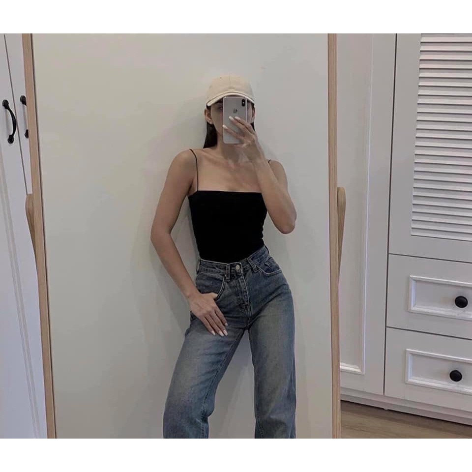 [ Mã WASTAPR giảm 10K đơn 50K] Áo dây mùa hè siêu hot forgirl chất liệu cotton co dãn | BigBuy360 - bigbuy360.vn