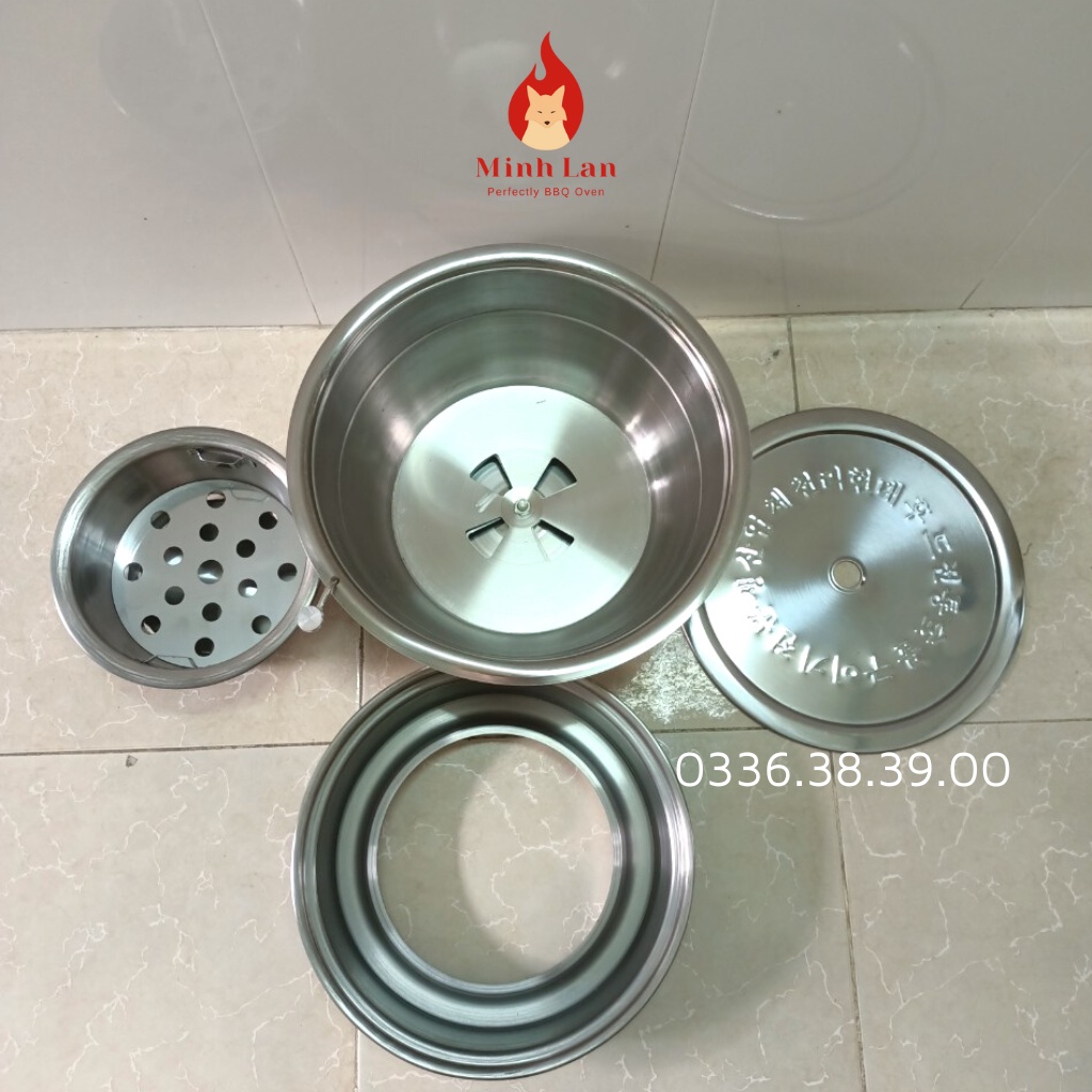 Bếp nướng than hoa hút khói trên, bếp dương