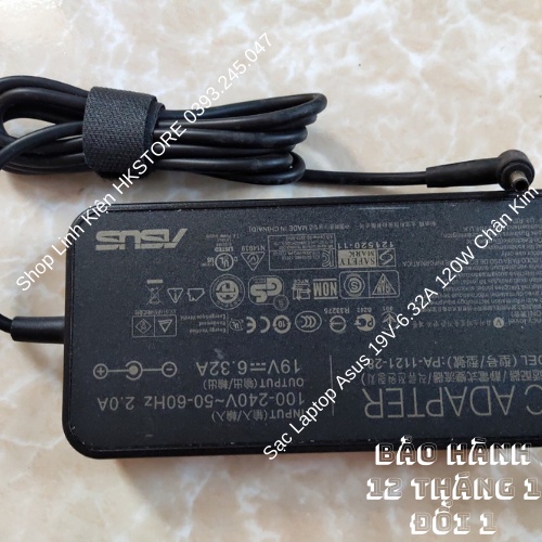 Sạc Laptop Asus 19V-6.32A 120W Chân Kim Asus G501 N501 UX501 UX550 U500 UX561 UX51 UX56 NX500 FX570 Q535 PU500 B400 B551