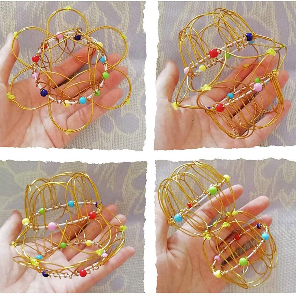 BEBETTERM Giỏ Hoa Mandala Bằng Dây Sắt Giúp Giảm Căng Thẳng