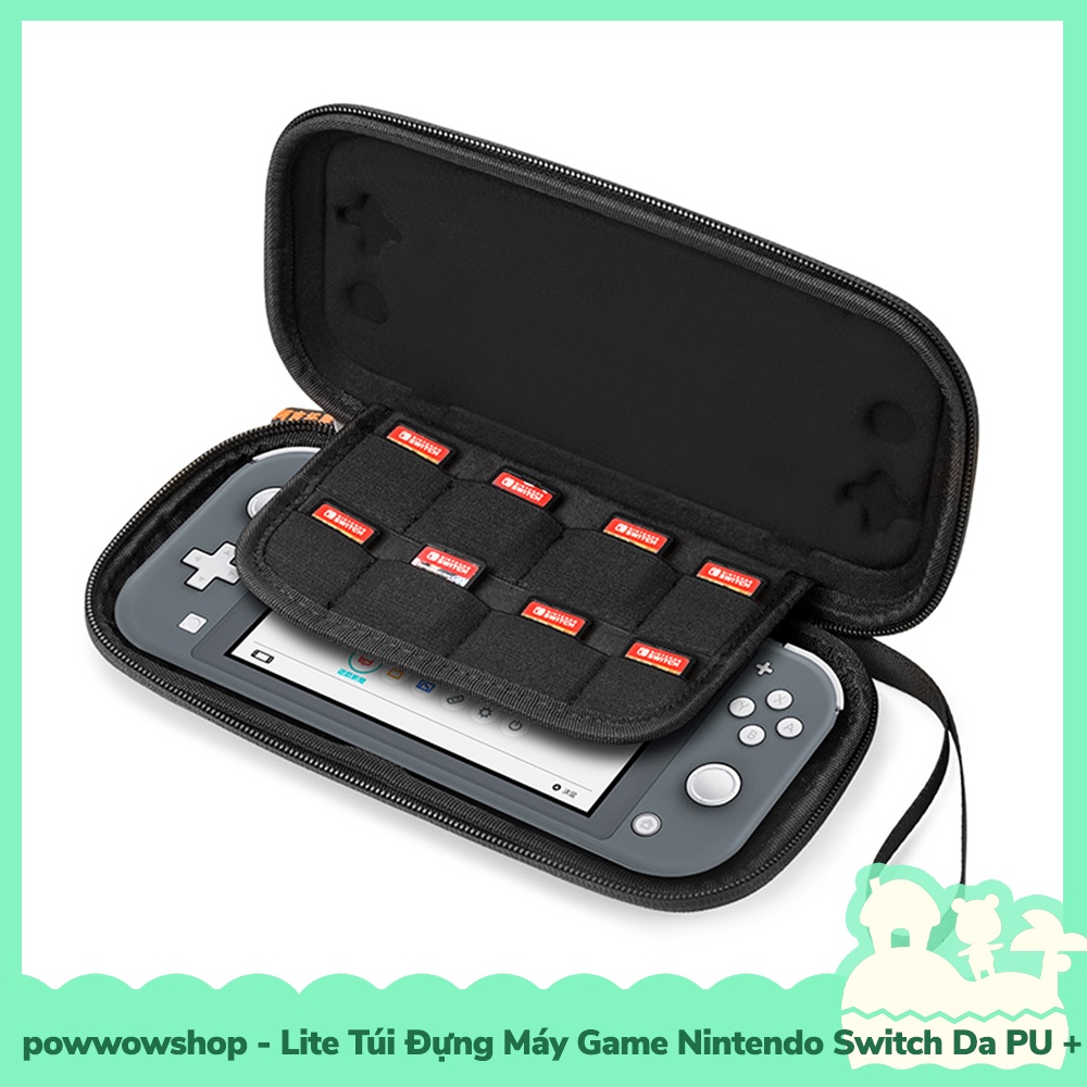[Sẵn VN - Hỏa Tốc] Lite Túi Đựng Da PU + Eva Dành Cho Máy Game Cầm Tay Nintendo Switch Lite Vân Đơn Sắc